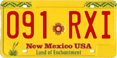 NM license plate 091RXI