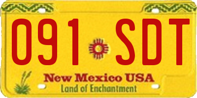 NM license plate 091SDT