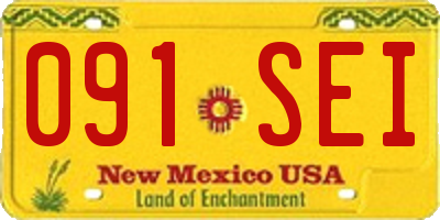 NM license plate 091SEI
