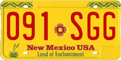 NM license plate 091SGG