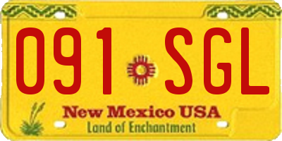 NM license plate 091SGL