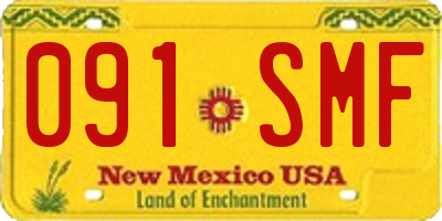 NM license plate 091SMF