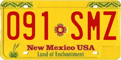 NM license plate 091SMZ