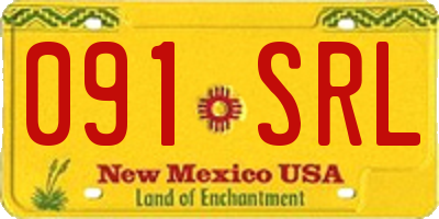 NM license plate 091SRL