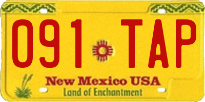 NM license plate 091TAP