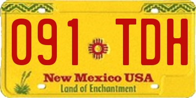 NM license plate 091TDH