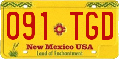 NM license plate 091TGD
