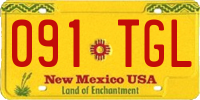 NM license plate 091TGL