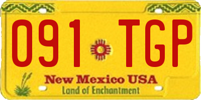 NM license plate 091TGP