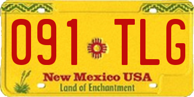 NM license plate 091TLG