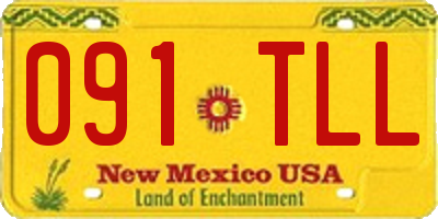 NM license plate 091TLL