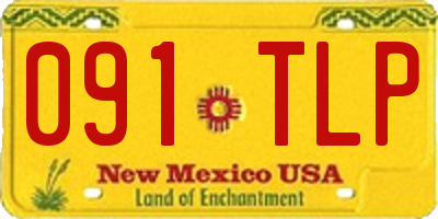 NM license plate 091TLP