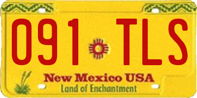 NM license plate 091TLS