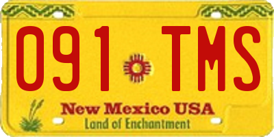 NM license plate 091TMS
