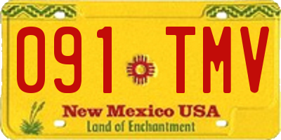 NM license plate 091TMV