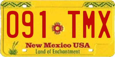 NM license plate 091TMX