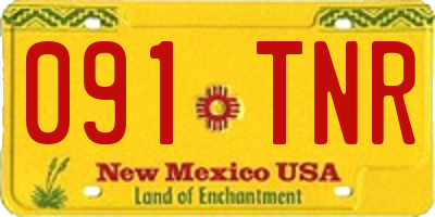 NM license plate 091TNR
