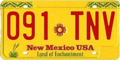 NM license plate 091TNV
