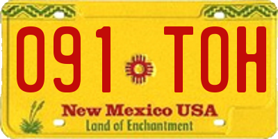 NM license plate 091TOH