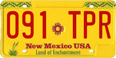 NM license plate 091TPR