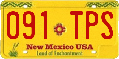 NM license plate 091TPS