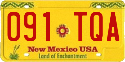 NM license plate 091TQA