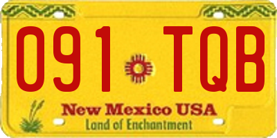 NM license plate 091TQB