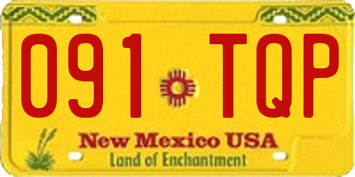 NM license plate 091TQP