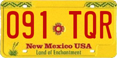 NM license plate 091TQR