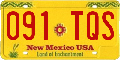 NM license plate 091TQS