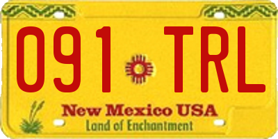 NM license plate 091TRL