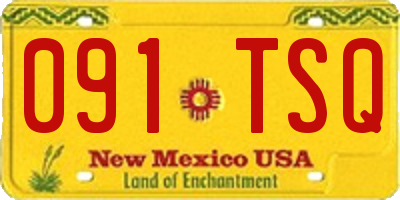 NM license plate 091TSQ