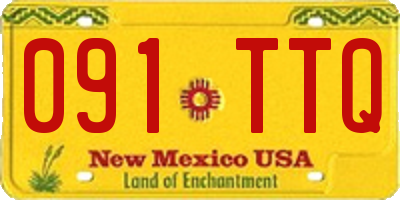 NM license plate 091TTQ