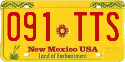 NM license plate 091TTS