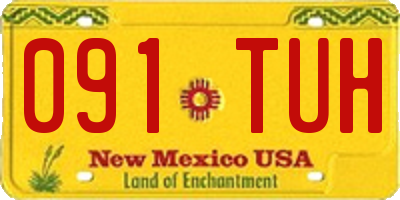 NM license plate 091TUH