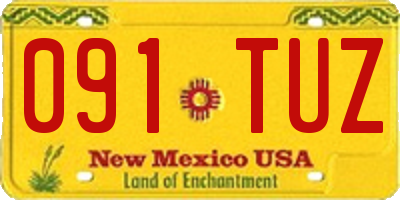 NM license plate 091TUZ
