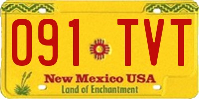 NM license plate 091TVT