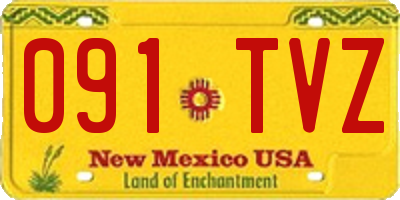 NM license plate 091TVZ
