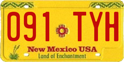 NM license plate 091TYH