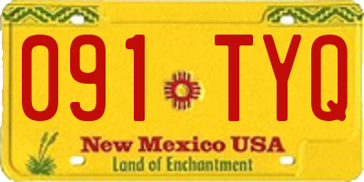 NM license plate 091TYQ