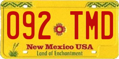 NM license plate 092TMD