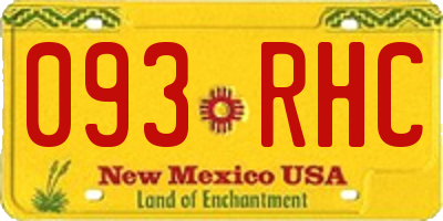 NM license plate 093RHC