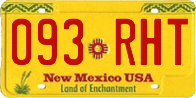 NM license plate 093RHT