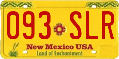 NM license plate 093SLR