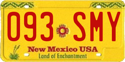 NM license plate 093SMY