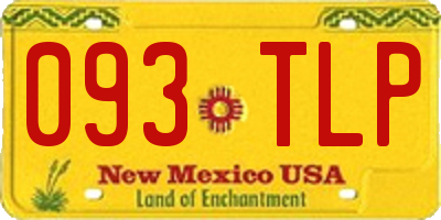 NM license plate 093TLP