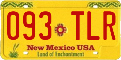 NM license plate 093TLR