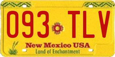 NM license plate 093TLV