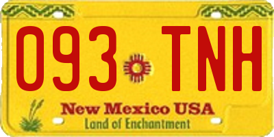 NM license plate 093TNH