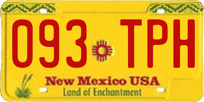 NM license plate 093TPH